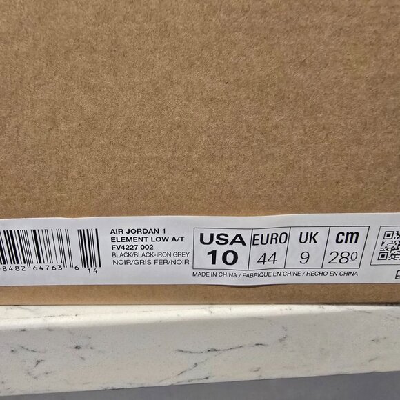 Air Jordan 1 Element Low A/T Shoes Black Iron Grey GORE-TEX Men's 10 FV4227-002 - Picture 9 of 16